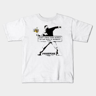 Banksy-Buddha Kids T-Shirt